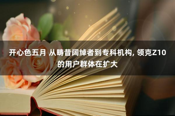 开心色五月 从畴昔阔绰者到专科机构, 领克Z10的用户群体在扩大